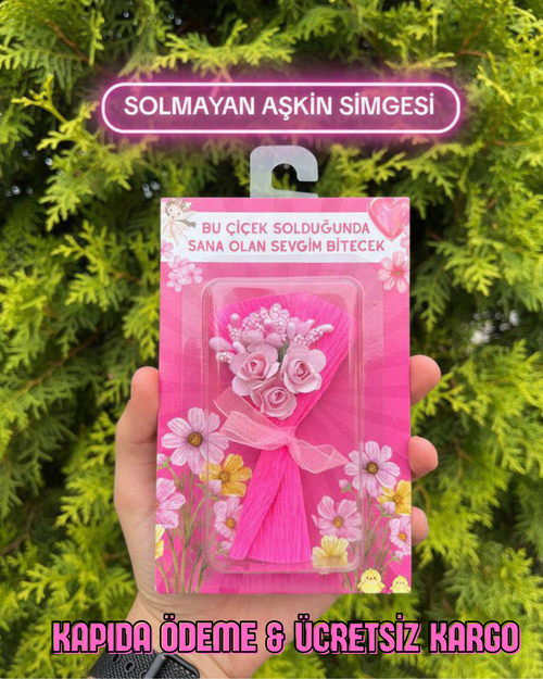💐Love Flowers Mini Buket – Sevgililer Günü Özel