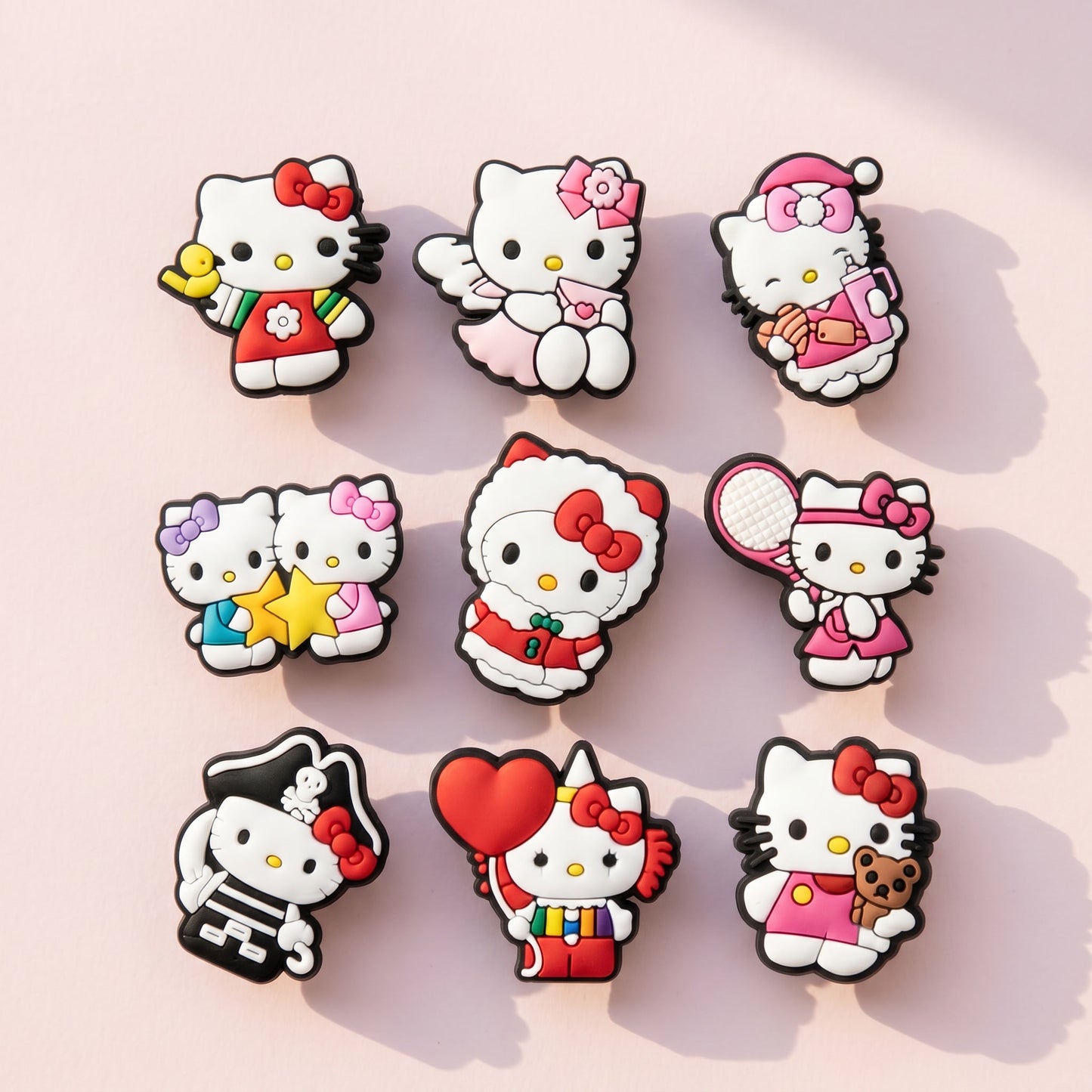 Sevimli Kedi Çanta Charm Seti – 9 Parça