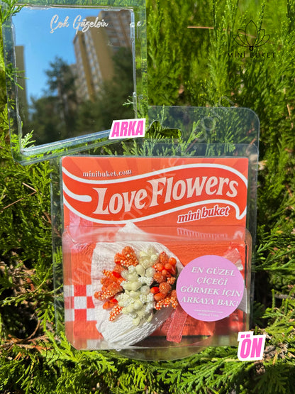 💐Love Flowers Mini Buket – Sevgililer Günü Özel