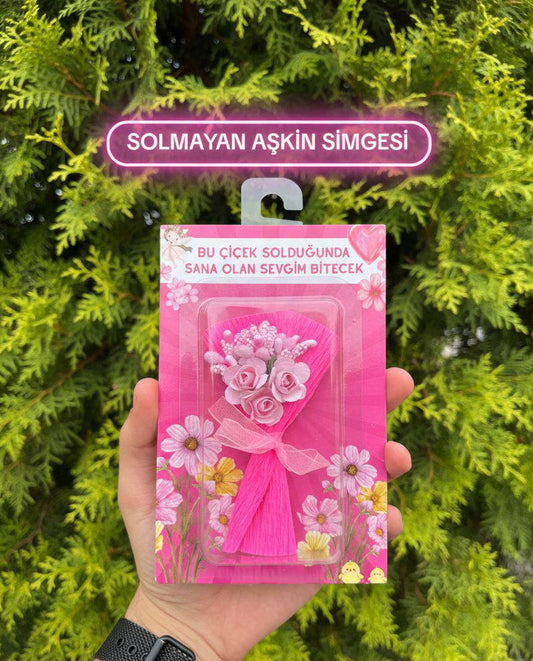 💐Love Flowers Mini Buket – Sevgililer Günü Özel